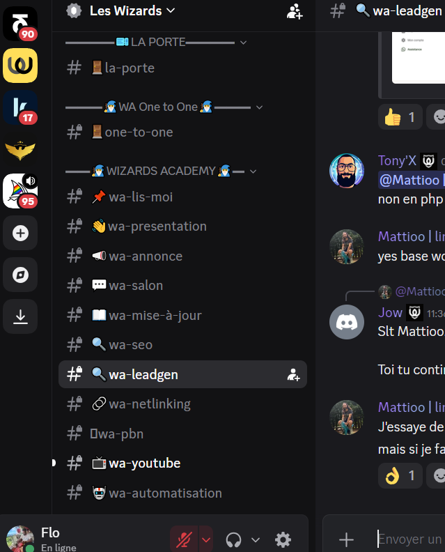 discord privé wizards academy